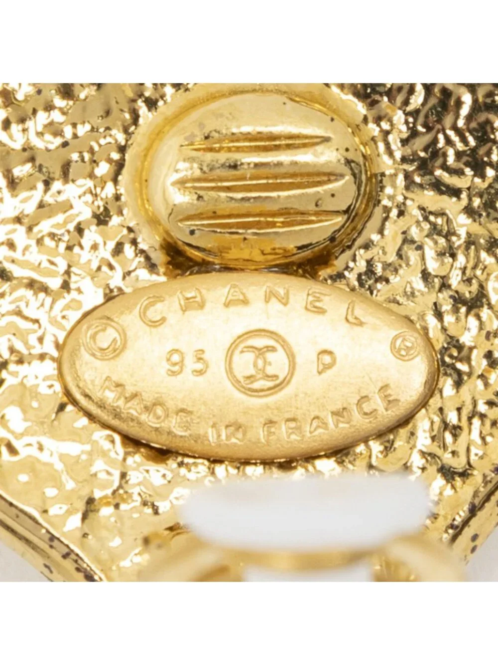 Chanel CC Logo Heart Clip Type Necklace Gold Plated